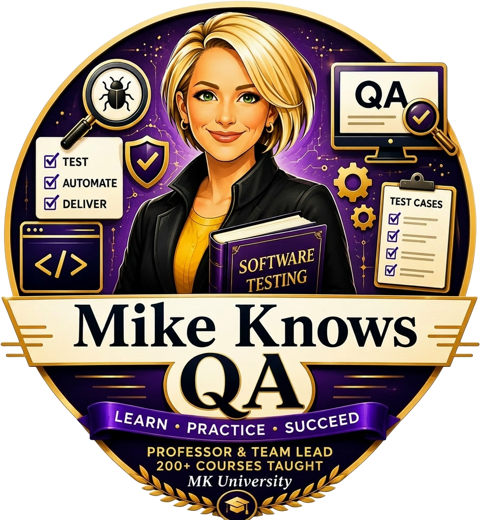 MikeKnows QA crest