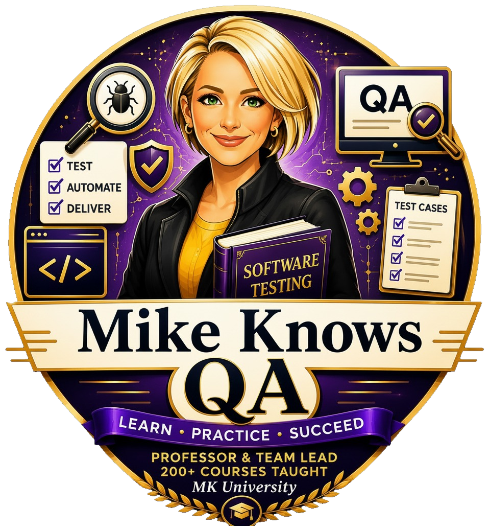 MikeKnows QA crest